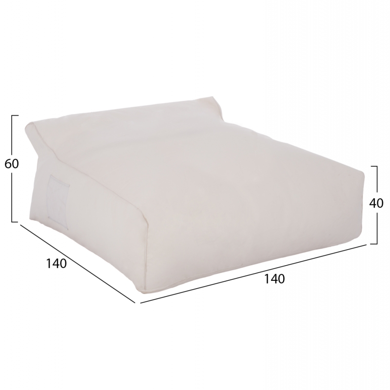 ΠΟΥΦ YAMIN 2ΑΤΟΜΩΝ ΜΕ TEXTILENE 600gr/m2 2X1 ΛΕΥΚΟ HM5773.11 140x140x40-60Υεκ. ΠΟΥΦ YAMIN 2ΑΤΟΜΩΝ ΜΕ TEXTILENE 600gr/m2 2X1 ΛΕΥΚΟ HM5773.11 140x140x40-60Υεκ.