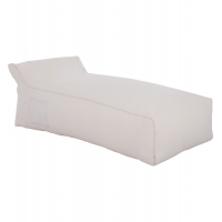 ΠΟΥΦ ΞΑΠΛΩΣΤΡΑ WADELIN HM5774.11 ΜΕ TEXTILENE ΛΕΥΚΟ 190x80x40-60Υ εκ.