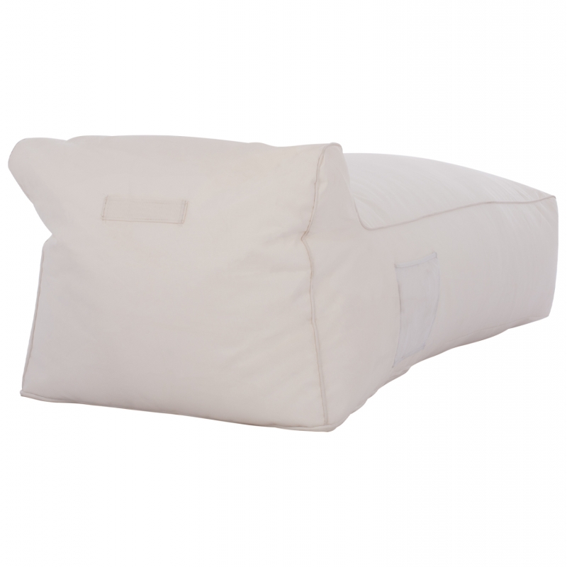ΠΟΥΦ ΞΑΠΛΩΣΤΡΑ WADELIN HM5774.11 ΜΕ TEXTILENE ΛΕΥΚΟ 190x80x40-60Υ εκ.