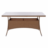 ΤΡΑΠΕΖΙ ΜΕΤΑΛΛΙΚΟ MINSK RATTAN ΜΠΕΖ ΚΑΦΕ HM5507.02 150x90x75 εκ. ΤΡΑΠΕΖΙ ΜΕΤΑΛΛΙΚΟ MINSK RATTAN ΜΠΕΖ ΚΑΦΕ HM5507.02 150x90x75 εκ.