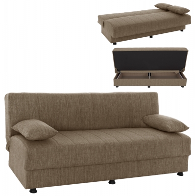 ΚΑΝΑΠΕΣ ΚΡΕΒΑΤΙ ANDRI ΤΡΙΘΕΣΙΟΣ ΚΑΦΕ HM3239.02 180x72x77Υ εκ.