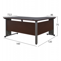 ΣΕΤ ΓΡΑΦΕΙΟΥ 3ΤΜΧ ΣΕ ΧΡΩΜΑ WENGE HM10204.02L ΣΕΤ ΓΡΑΦΕΙΟΥ 3ΤΜΧ ΣΕ ΧΡΩΜΑ WENGE HM10204.02L