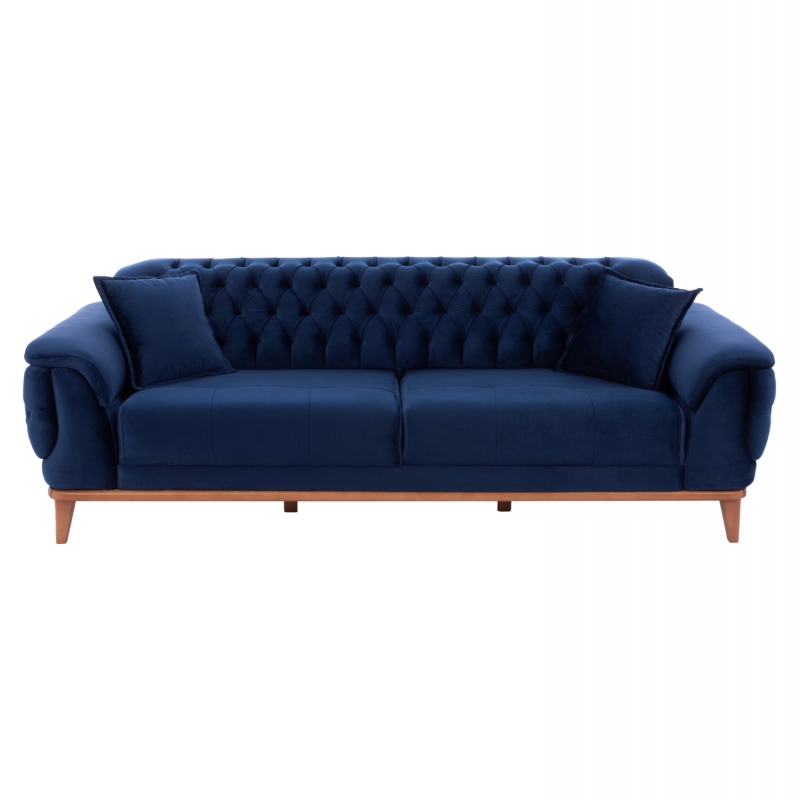 ΚΑΝΑΠΕΣ ΚΡΕΒΑΤΙ BENNINGTON ΤΡΙΘΕΣΙΟΣ ΜΠΛΕ HM3249.18 240x95x80 εκ.