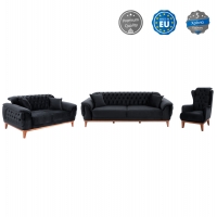 ΣΕΤ ΣΑΛΟΝΙ 3ΤΜΧ BENNINGTON ΜΑΥΡΟ HM11745.01 ΣΕΤ ΣΑΛΟΝΙ 3ΤΜΧ BENNINGTON ΜΑΥΡΟ HM11745.01
