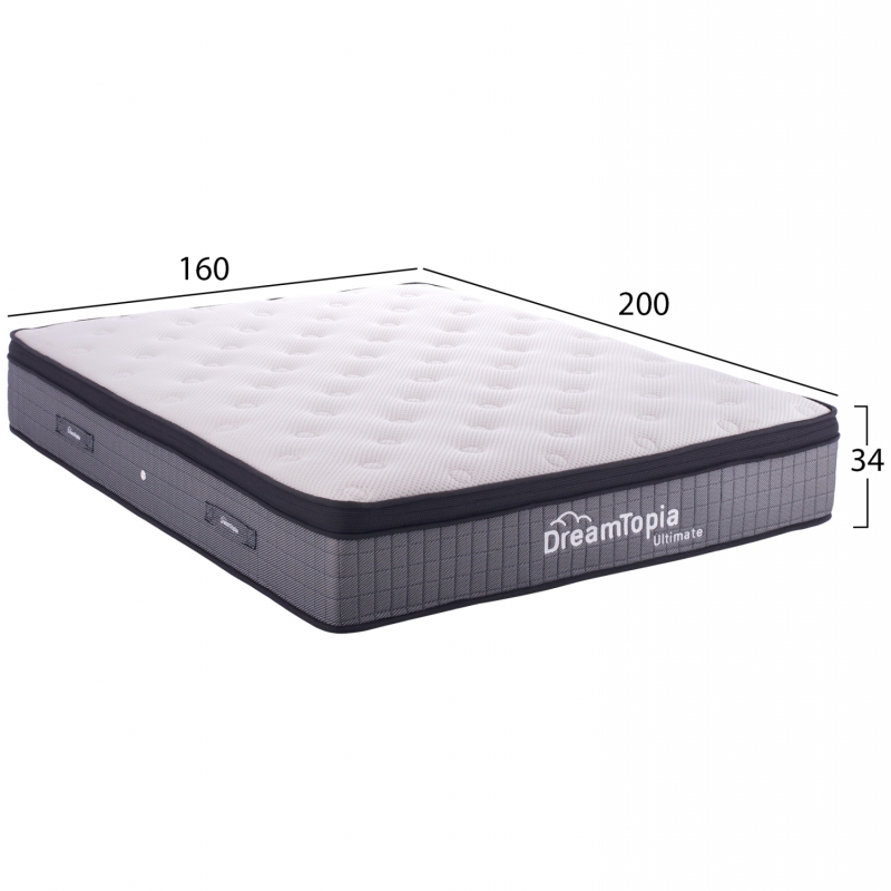 ΣΤΡΩΜΑ DREAMTOPIA, σειρά ULTIMATE HM661.160 ΜΕ ΑΝΩΣΤΡΩΜΑ 160X200x34Yεκ. ΣΤΡΩΜΑ DREAMTOPIA, σειρά ULTIMATE HM661.160 ΜΕ ΑΝΩΣΤΡΩΜΑ 160X200x34Yεκ.