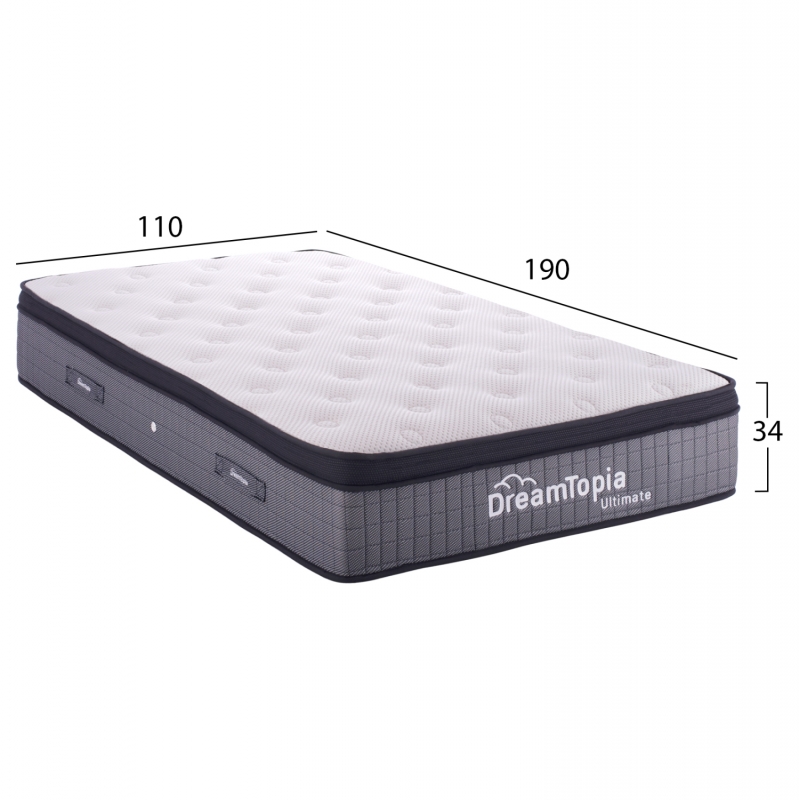 ΣΤΡΩΜΑ DREAMTOPIA, σειρά ULTIMATE HM661.110 POCKET SPRING ΜΕ ΑΝΩΣΤΡΩΜΑ 110X190x34Yεκ. ΣΤΡΩΜΑ DREAMTOPIA, σειρά ULTIMATE HM661.110 POCKET SPRING ΜΕ ΑΝΩΣΤΡΩΜΑ 110X190x34Yεκ.