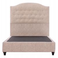 ΚΡΕΒΑΤΙ MALENA ΑΠΟ ΜΠΕΖ ΥΦΑΣΜΑ NUBUCK HM647.22 ΓΙΑ ΣΤΡΩΜΑ 120x200 εκ.