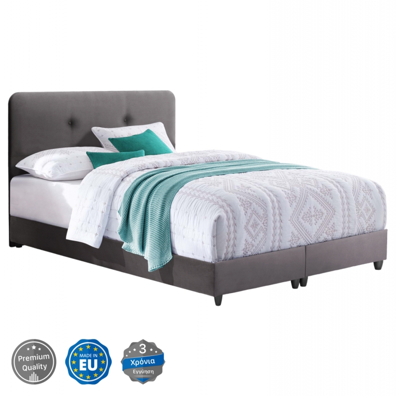 ΚΡΕΒΑΤΙ DOLORES ΑΠΟ ΓΚΡΙ ΒΕΛΟΥΔΟ HM637.10 ΓΙΑ ΣΤΡΩΜΑ 150x200 εκ. ΚΡΕΒΑΤΙ DOLORES ΑΠΟ ΓΚΡΙ ΒΕΛΟΥΔΟ HM637.10 ΓΙΑ ΣΤΡΩΜΑ 150x200 εκ.