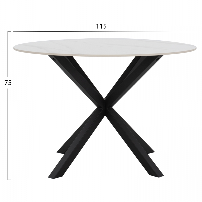 ΤΡΑΠΕΖΙ ΤΡΑΠΕΖΑΡΙΑΣ ΣΤΡΟΓΓΥΛΟ SYNTEC HM9309.02 SINTERED STONE ΛΕΥΚΟ ΜΕΤΑΛ.ΠΟΔΙΑ Φ115x75Y εκ. ΤΡΑΠΕΖΙ ΤΡΑΠΕΖΑΡΙΑΣ ΣΤΡΟΓΓΥΛΟ SYNTEC HM9309.02 SINTERED STONE ΛΕΥΚΟ ΜΕΤΑΛ.ΠΟΔΙΑ Φ115x75Y εκ.