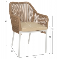 ΠΟΛΥΘΡΟΝΑ ΑΛΟΥΜΙΝΙΟΥ LOKKI HM5855.01 ΛΕΥΚΟ ΜΕ ΣΧΟΙΝΙ WICKER PE ΜΠΕΖ 56x66x82Υ εκ. ΠΟΛΥΘΡΟΝΑ ΑΛΟΥΜΙΝΙΟΥ LOKKI HM5855.01 ΛΕΥΚΟ ΜΕ ΣΧΟΙΝΙ WICKER PE ΜΠΕΖ 56x66x82Υ εκ.