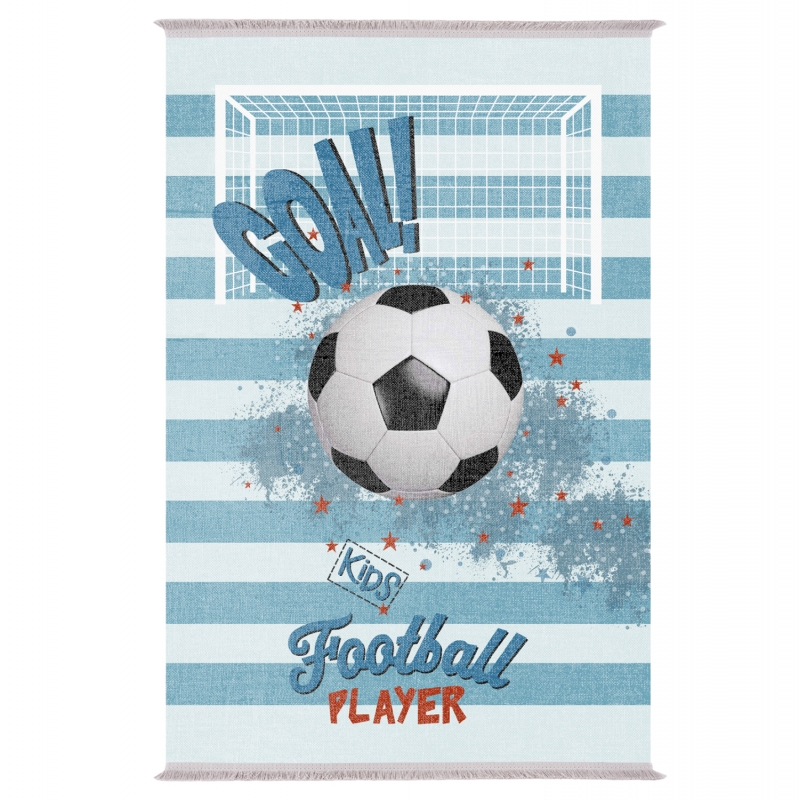 ΠΑΙΔΙΚΟ ΧΑΛΙ ΜΕ ΚΡΟΣΙΑ GOAL ΜΠΛΕ HM7679.21 120Χ180 εκ. ΠΑΙΔΙΚΟ ΧΑΛΙ ΜΕ ΚΡΟΣΙΑ GOAL ΜΠΛΕ HM7679.21 120Χ180 εκ.