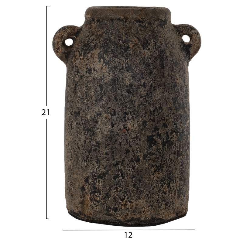 ΔΙΑΚΟΣΜΗΤΙΚA ΒΑΖA ΑΠΟ TERRACOTTA ΓΚΡΙ HM7710 ΔΙΑΚΟΣΜΗΤΙΚA ΒΑΖA ΑΠΟ TERRACOTTA ΓΚΡΙ HM7710
