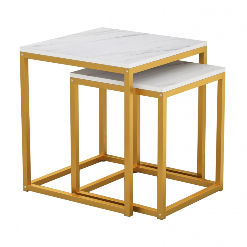 ΖΙΓΚΟΝ GRELAY 2 ΤΕΜ MDF ΟΨΗ ΜΑΡΜΑΡΟΥ & ΜΕΤΑΛΛΟ HM8762.11 45Χ45Χ50εκ. & 37Χ37Χ43 εκ. ΖΙΓΚΟΝ GRELAY 2 ΤΕΜ MDF ΟΨΗ ΜΑΡΜΑΡΟΥ & ΜΕΤΑΛΛΟ HM8762.11 45Χ45Χ50εκ. & 37Χ37Χ43 εκ.