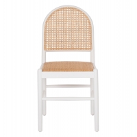 ΚΑΡΕΚΛΑ ΑΠΟ ΟΞΙΑ ΣΕ ΛΕΥΚΟ-RATTAN ΜΠΕΖ HM9407.03 43x50x87Yεκ.