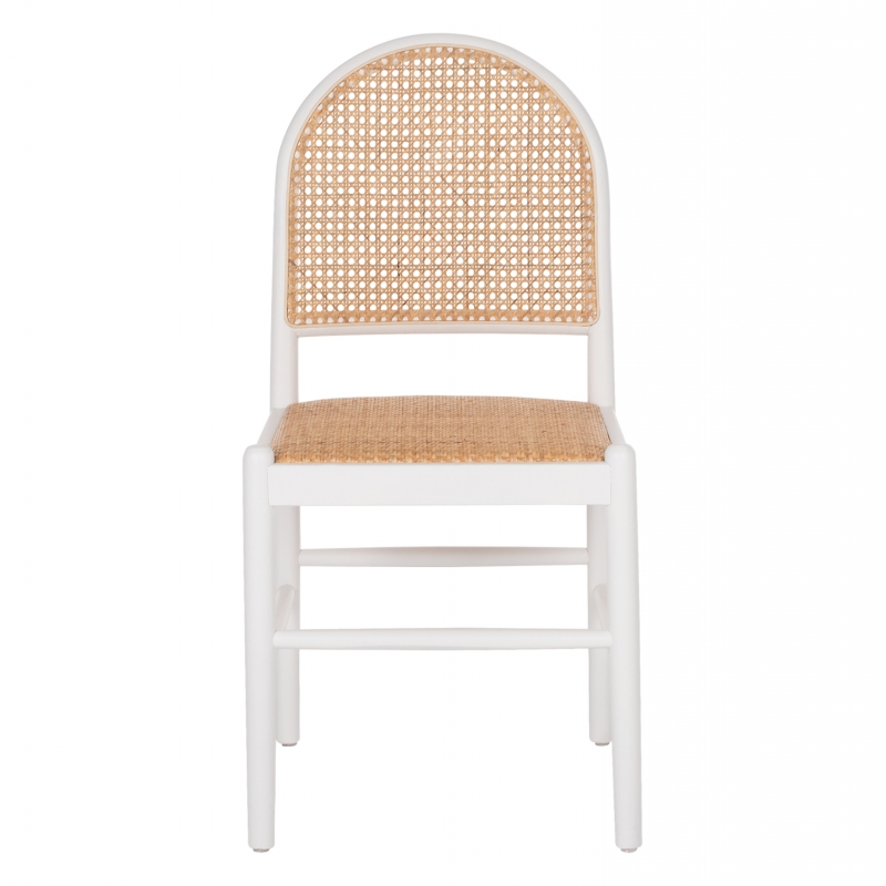 ΚΑΡΕΚΛΑ ΑΠΟ ΟΞΙΑ ΣΕ ΛΕΥΚΟ-RATTAN ΜΠΕΖ HM9407.03 43x50x87Yεκ.