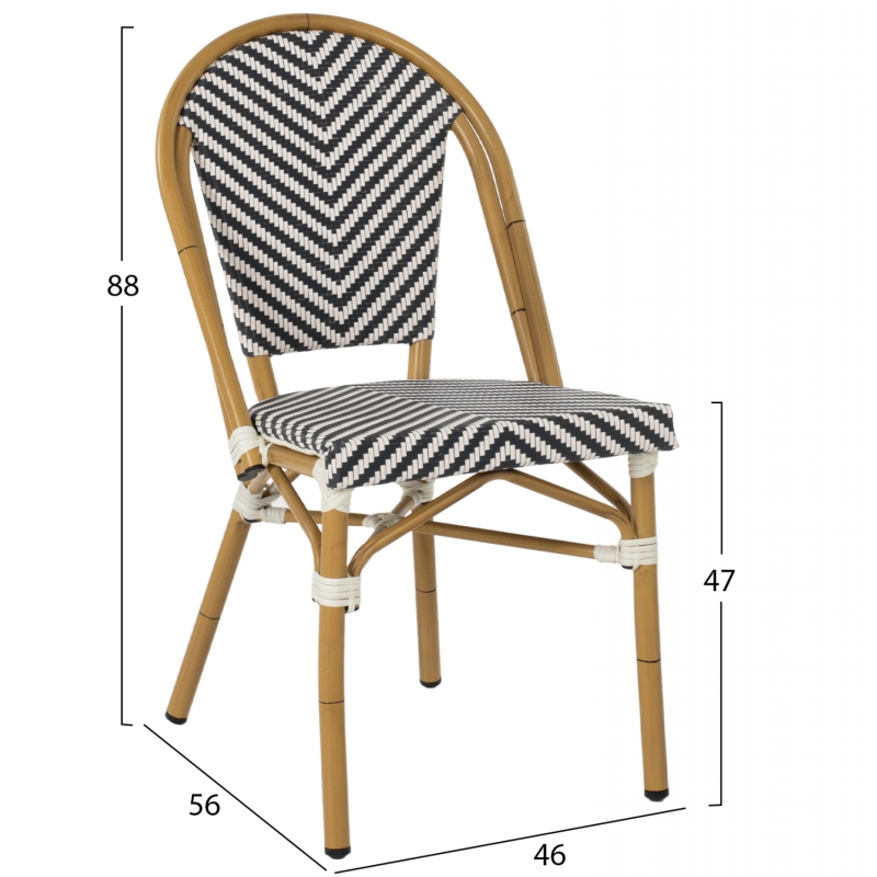 ΚΑΡΕΚΛΑ BAMBOO LOOK ΜΑΥΡΟ-ΛΕΥΚΟ HM5860.01 46x56x88Y εκ. ΚΑΡΕΚΛΑ BAMBOO LOOK ΜΑΥΡΟ-ΛΕΥΚΟ HM5860.01 46x56x88Y εκ.