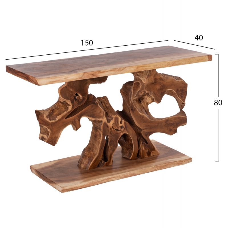 ΚΟΝΣΟΛΑ HM9357 ΑΠΟ ΜΑΣΙΦ ΞΥΛΟ ΤEAK ΦΥΣΙΚΟ 150X40X80YEK. ΚΟΝΣΟΛΑ HM9357 ΑΠΟ ΜΑΣΙΦ ΞΥΛΟ ΤEAK ΦΥΣΙΚΟ 150X40X80YEK.