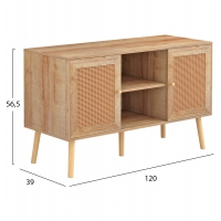 ΕΠΙΠΛΟ TV ΜΕΛΑΜΙΝΗΣ COLM ΜΕ ΠΟΡΤΕΣ RATTAN HM9223.11 ΣΕ ΧΡΩΜΑ ΦΥΣΙΚΟ 120x39x56,5Υεκ. ΕΠΙΠΛΟ TV ΜΕΛΑΜΙΝΗΣ COLM ΜΕ ΠΟΡΤΕΣ RATTAN HM9223.11 ΣΕ ΧΡΩΜΑ ΦΥΣΙΚΟ 120x39x56,5Υεκ.