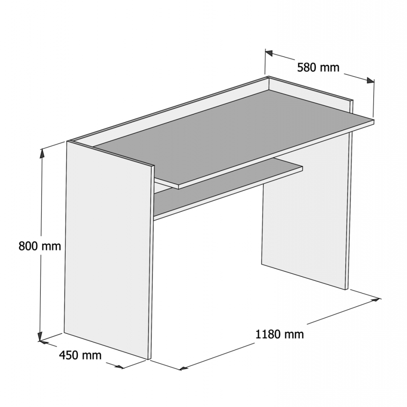 ΓΡΑΦΕΙΟ ΜΕΛΑΜΙΝΗΣ ΓΚΡΙ ΛΕΥΚΟ CLASSIKER HM9227.13 118x58x80Υεκ. ΓΡΑΦΕΙΟ ΜΕΛΑΜΙΝΗΣ ΓΚΡΙ ΛΕΥΚΟ CLASSIKER HM9227.13 118x58x80Υεκ.