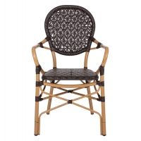 ΠΟΛΥΘΡΟΝΑ ΑΛΟΥΜΙΝΙΟΥ BAMBOO LOOK ΚΑΦΕ ΚΑΙ ΚΑΦΕ PE RATTAN HM5926.01 56x62x95Yεκ. ΠΟΛΥΘΡΟΝΑ ΑΛΟΥΜΙΝΙΟΥ BAMBOO LOOK ΚΑΦΕ ΚΑΙ ΚΑΦΕ PE RATTAN HM5926.01 56x62x95Yεκ.