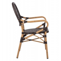 ΠΟΛΥΘΡΟΝΑ ΑΛΟΥΜΙΝΙΟΥ BAMBOO LOOK ΚΑΦΕ ΚΑΙ ΚΑΦΕ PE RATTAN HM5926.01 56x62x95Yεκ. ΠΟΛΥΘΡΟΝΑ ΑΛΟΥΜΙΝΙΟΥ BAMBOO LOOK ΚΑΦΕ ΚΑΙ ΚΑΦΕ PE RATTAN HM5926.01 56x62x95Yεκ.