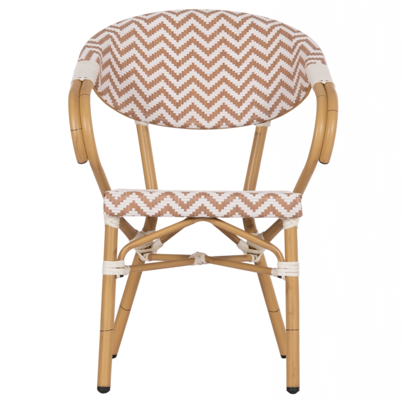ΠΟΛΥΘΡΟΝΑ BAMBOO LOOK HM5861.03 ΚΑΦΕ-ΛΕΥΚΟ 58.5x58x82Υεκ.