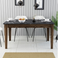 ΤΡΑΠΕΖΙ STANDARD HM9507.05 ΜΕΛΑΜΙΝΗ ΚΑΡΥΔΙ-ΜΑΥΡΟ ΜΑΡΜΑΡΟ ΜΕ ΑΠΟΘ.ΧΩΡΟ 145x88x75Yεκ. ΤΡΑΠΕΖΙ STANDARD HM9507.05 ΜΕΛΑΜΙΝΗ ΚΑΡΥΔΙ-ΜΑΥΡΟ ΜΑΡΜΑΡΟ ΜΕ ΑΠΟΘ.ΧΩΡΟ 145x88x75Yεκ.