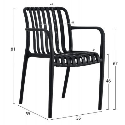 ΠΟΛΥΘΡΟΝΑ ΠΟΛΥΠΡΟΠΥΛΕΝΙΟΥ TIPPY HM5940.02 ΜΑΥΡΗ 55x55x81Υεκ. ΠΟΛΥΘΡΟΝΑ ΠΟΛΥΠΡΟΠΥΛΕΝΙΟΥ TIPPY HM5940.02 ΜΑΥΡΗ 55x55x81Υεκ.