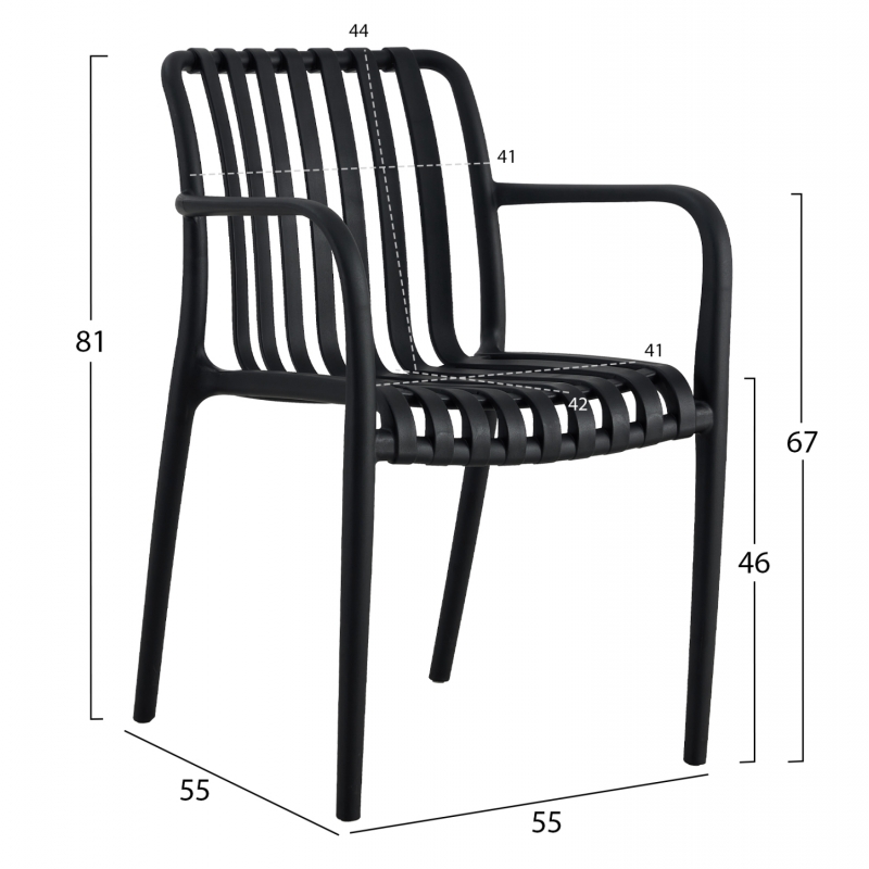 ΠΟΛΥΘΡΟΝΑ ΠΟΛΥΠΡΟΠΥΛΕΝΙΟΥ TIPPY HM5940.02 ΜΑΥΡΗ 55x55x81Υεκ. ΠΟΛΥΘΡΟΝΑ ΠΟΛΥΠΡΟΠΥΛΕΝΙΟΥ TIPPY HM5940.02 ΜΑΥΡΗ 55x55x81Υεκ.