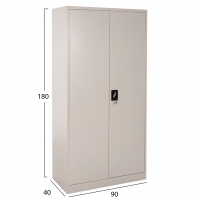 ΝΤΟΥΛΑΠΑ ΜΕΤΑΛΛΙΚΗ CLOD HM5961.11 2ΦΥΛΛΗ ΜΕ ΧΩΡΙΣΜΑ ΑΝΟΙΧΤΟ ΓΚΡΙ 90Χ40Χ180Yεκ.