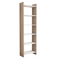 ΒΙΒΛΙΟΘΗΚΗ CLASSIKER HM9226.12 ΜΕΛΑΜΙΝΗΣ SONΟMA-ΛΕΥΚΟ 48,5x22x160Υεκ.
