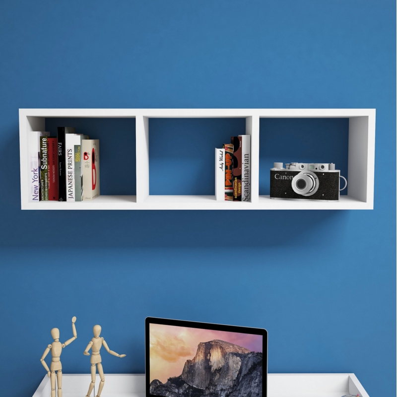 ΡΑΦΙΕΡΑ ΤΟΙΧΟΥ ΜΕΛΑΜΙΝΗΣ ΛΕΥΚΗ CLASSIKER HM9228.11 90x22x25,6Υ εκ.