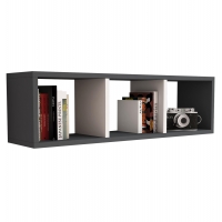 ΡΑΦΙΕΡΑ ΤΟΙΧΟΥ ΜΕΛΑΜΙΝΗΣ ΓΚΡΙ & ΛΕΥΚΟ CLASSIKER HM9228.13 90x22x25,6Υ εκ.