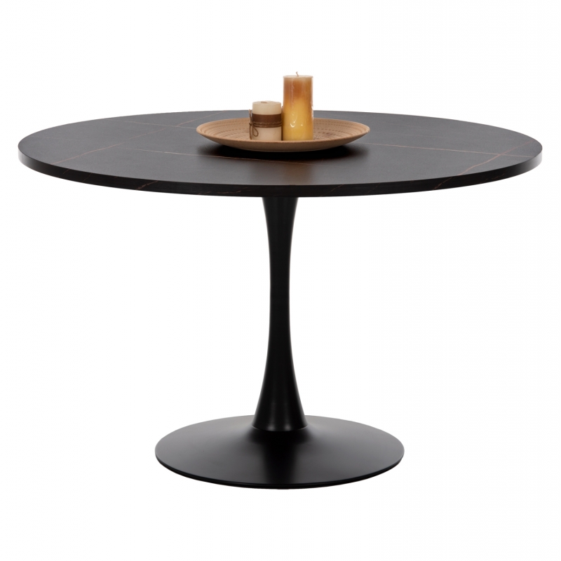 ΤΡΑΠΕΖΙ ΤΡΑΠΕΖΑΡΙΑΣ ROLLO HM9422.02 ΣΤΡΟΓΓΥΛΟ BLACK MARBLE Φ120x74Yεκ. ΤΡΑΠΕΖΙ ΤΡΑΠΕΖΑΡΙΑΣ ROLLO HM9422.02 ΣΤΡΟΓΓΥΛΟ BLACK MARBLE Φ120x74Yεκ.