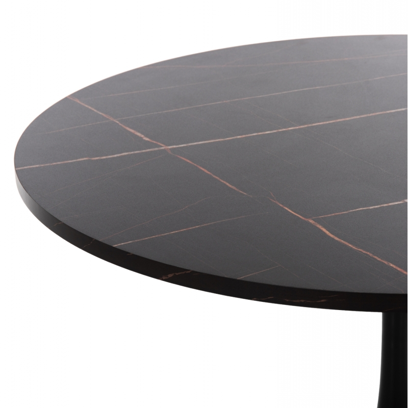 ΤΡΑΠΕΖΙ ΤΡΑΠΕΖΑΡΙΑΣ ROLLO HM9421.02 ΣΤΡΟΓΓΥΛΟ BLACK MARBLE Φ90x74 εκ. ΤΡΑΠΕΖΙ ΤΡΑΠΕΖΑΡΙΑΣ ROLLO HM9421.02 ΣΤΡΟΓΓΥΛΟ BLACK MARBLE Φ90x74 εκ.