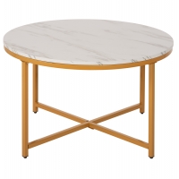 ΤΡΑΠΕΖΙ ΣΑΛΟΝΙΟΥ HM9420.01 WHITE MARBLE ΜΕΛΑΜΙΝΗ-ΧΡΥΣΗ ΜΕΤΑΛΛΙΚΗ ΒΑΣΗ Φ80x48,5Yεκ. ΤΡΑΠΕΖΙ ΣΑΛΟΝΙΟΥ HM9420.01 WHITE MARBLE ΜΕΛΑΜΙΝΗ-ΧΡΥΣΗ ΜΕΤΑΛΛΙΚΗ ΒΑΣΗ Φ80x48,5Yεκ.