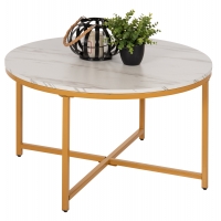 ΤΡΑΠΕΖΙ ΣΑΛΟΝΙΟΥ HM9420.01 WHITE MARBLE ΜΕΛΑΜΙΝΗ-ΧΡΥΣΗ ΜΕΤΑΛΛΙΚΗ ΒΑΣΗ Φ80x48,5Yεκ. ΤΡΑΠΕΖΙ ΣΑΛΟΝΙΟΥ HM9420.01 WHITE MARBLE ΜΕΛΑΜΙΝΗ-ΧΡΥΣΗ ΜΕΤΑΛΛΙΚΗ ΒΑΣΗ Φ80x48,5Yεκ.