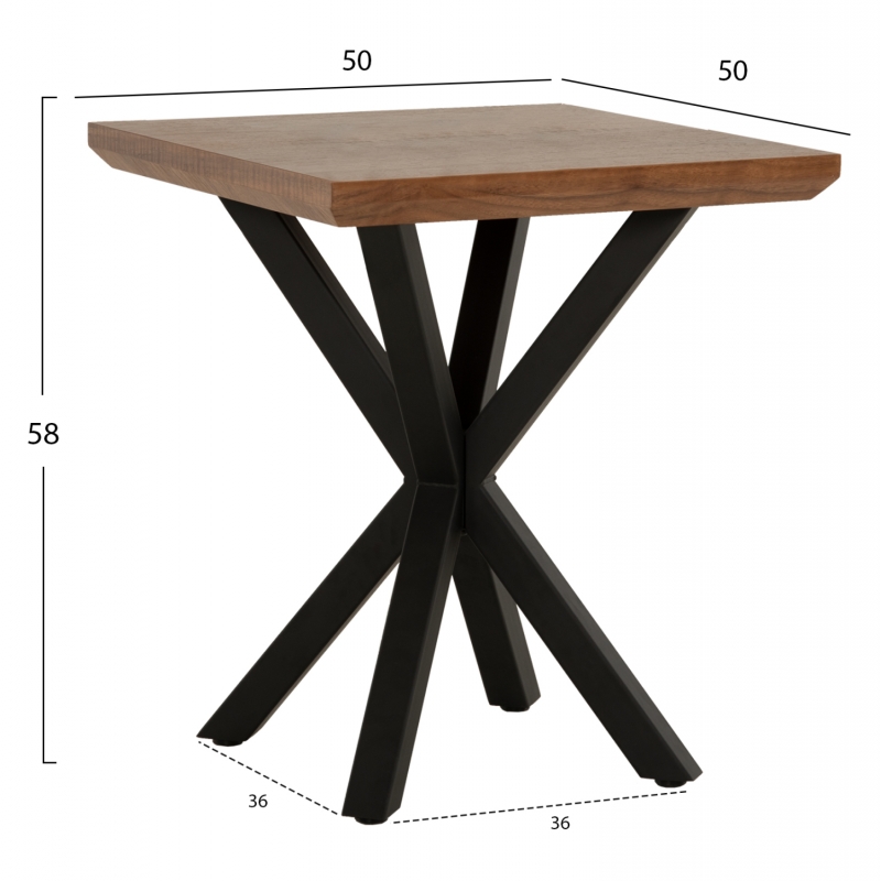 ΒΟΗΘΗΤΙΚΟ ΤΡΑΠΕΖΑΚΙ ΣΑΛΟΝΙΟΥ HM9471.02 MDF ΜΕ ΚΑΠΛΑΜΑ ΑΠΟ ΞΥΛΟ ΚΑΡΥΔΙΑΣ-ΜΕΤΑΛ.ΒΑΣΗ 50x50x58Υεκ. ΒΟΗΘΗΤΙΚΟ ΤΡΑΠΕΖΑΚΙ ΣΑΛΟΝΙΟΥ HM9471.02 MDF ΜΕ ΚΑΠΛΑΜΑ ΑΠΟ ΞΥΛΟ ΚΑΡΥΔΙΑΣ-ΜΕΤΑΛ.ΒΑΣΗ 50x50x58Υεκ.