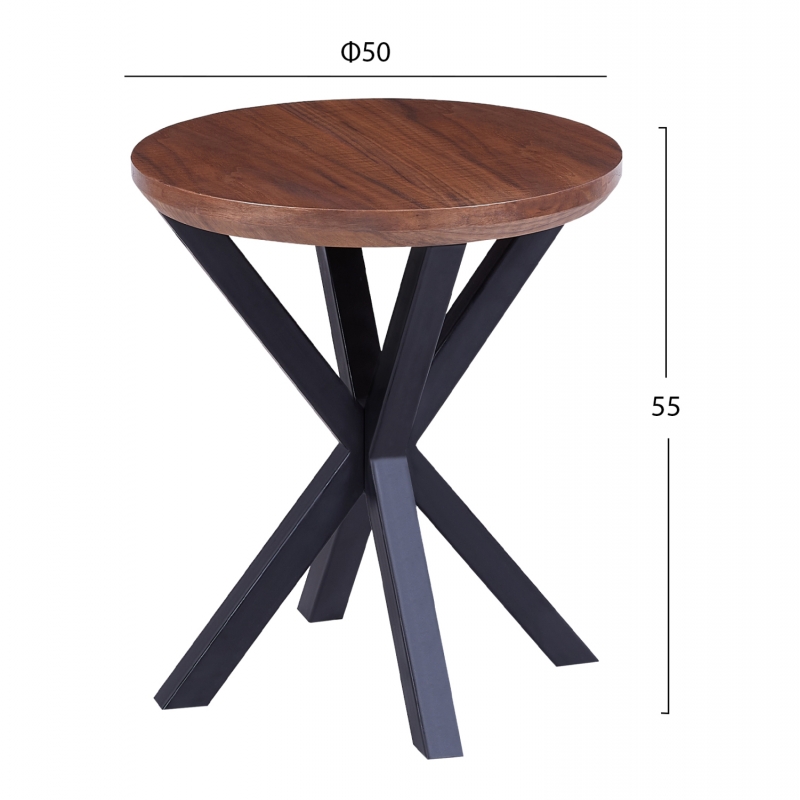 ΒΟΗΘΗΤΙΚΟ ΤΡΑΠΕΖΑΚΙ ΣΤΡΟΓΓΥΛΟ HM9473.02 MDF ΜΕ ΚΑΠΛΑΜΑ ΑΠΟ ΞΥΛΟ ΚΑΡΥΔΙΑΣ Φ50x55Yεκ. ΒΟΗΘΗΤΙΚΟ ΤΡΑΠΕΖΑΚΙ ΣΤΡΟΓΓΥΛΟ HM9473.02 MDF ΜΕ ΚΑΠΛΑΜΑ ΑΠΟ ΞΥΛΟ ΚΑΡΥΔΙΑΣ Φ50x55Yεκ.