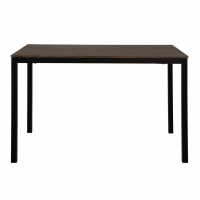 ΤΡΑΠΕΖΙ ΤΡΑΠΕΖΑΡΙΑΣ GOOSE HM9532 MDF ΚΑΡΥΔΙ-ΜΑΥΡΟ ΜΕΤΑΛΛΟ 120X80Χ75Yεκ.