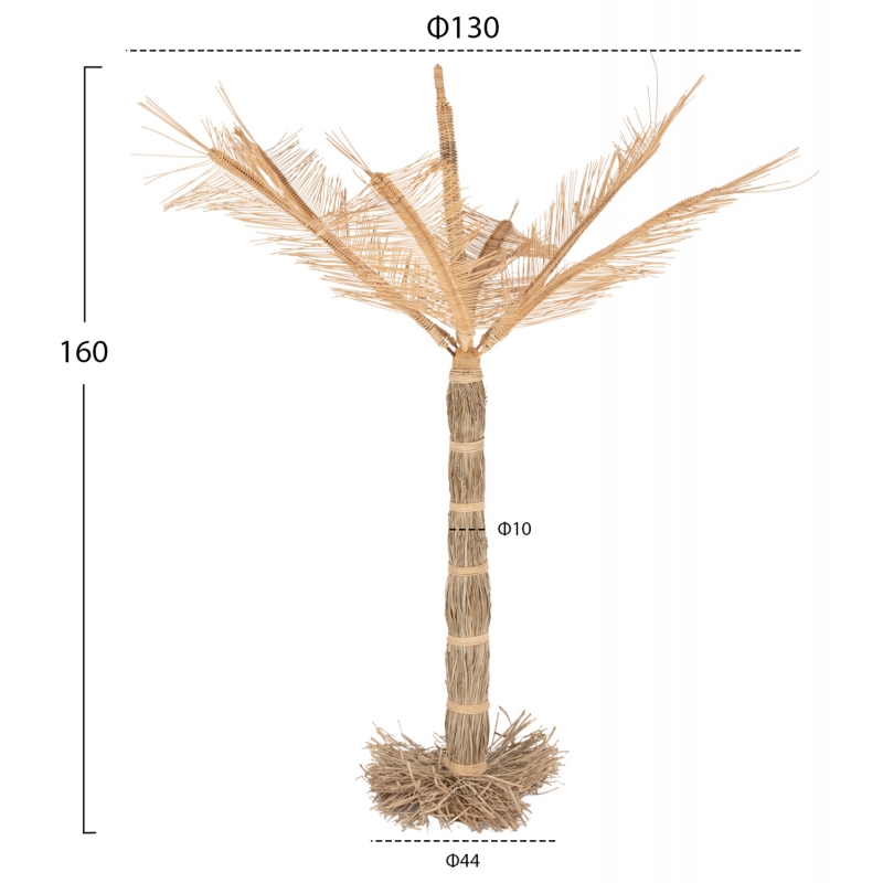 ΔΙΑΚΟΣΜΗΤΙΚΟ ΔΕΝΤΡΟ HM7870 ΦΥΣΙΚΟ ΑΠΟ MENDONG GRASS Φ130x160Yεκ.