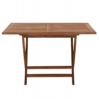ΤΡΑΠΕΖΙ ΤΡΑΠΕΖΑΡΙΑΣ KENDALL ΠΤΥΣΣΟΜΕΝΟ HM9542 TEAK ΣΕ ΦΥΣΙΚΟ ΧΡΩΜΑ 120x80x75Yεκ.