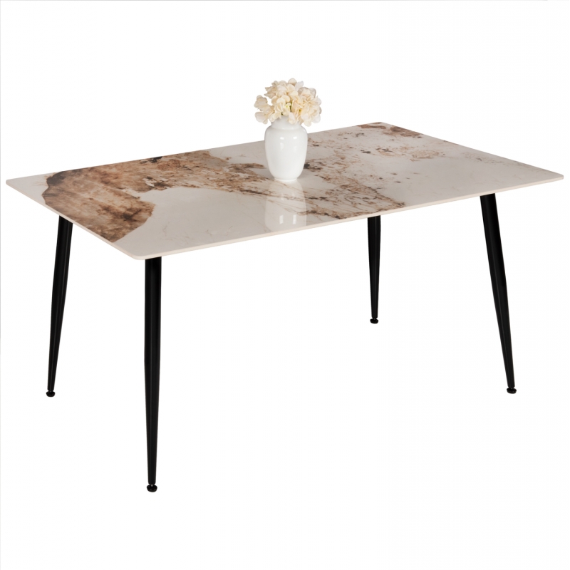 ΤΡΑΠΕΖΙ ΤΡΑΠΕΖΑΡΙΑΣ SINTERED STONE TOM HM8588.03 BROWN-WHITE MARBLE 160x90x76Y εκ. ΤΡΑΠΕΖΙ ΤΡΑΠΕΖΑΡΙΑΣ SINTERED STONE TOM HM8588.03 BROWN-WHITE MARBLE 160x90x76Y εκ.