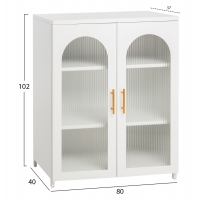 ΜΕΤΑΛΛΙΚΟ ΝΤΟΥΛΑΠΙ ΒΙΤΡΙΝΑ CARIL HM9571.02 ΛΕΥΚΟ 80x37-40x102Yεκ. ΜΕΤΑΛΛΙΚΟ ΝΤΟΥΛΑΠΙ ΒΙΤΡΙΝΑ CARIL HM9571.02 ΛΕΥΚΟ 80x37-40x102Yεκ.