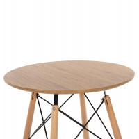 ΤΡΑΠΕΖΙ ΣΤΡΟΓΓΥΛΟ MINIMAL HM0060.04 ΦΥΣΙΚΟ ΧΡΩΜΑ MDF-ΠΟΔΙΑ ΟΞΙΑΣ ΣΕ ΦΥΣΙΚΟ ΧΡΩΜΑ Φ60Χ76Υεκ.