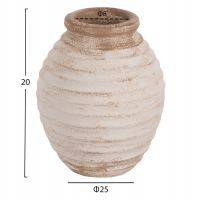 ΔΙΑΚΟΣΜΗΤΙΚΟ ΒΑΖΟ PYDNA HM7940 ΤΕΡΑΚΟΤΑ ΣΕ ANTIQUE ΛΕΥΚΟ ΜΠΕΖ ΧΡΩΜΑ Φ20x25Y εκ. ΔΙΑΚΟΣΜΗΤΙΚΟ ΒΑΖΟ PYDNA HM7940 ΤΕΡΑΚΟΤΑ ΣΕ ANTIQUE ΛΕΥΚΟ ΜΠΕΖ ΧΡΩΜΑ Φ20x25Y εκ.