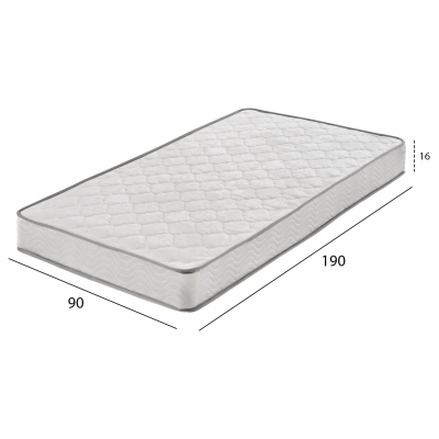 ΣΤΡΩΜΑ CONTINUOUS SPRING ΧΑΜΗΛΗ ΣΟΥΣΤΑ ΜΟΝΗΣ ΟΨΗΣ HM671.01 90x190x16 εκ. ΣΤΡΩΜΑ CONTINUOUS SPRING ΧΑΜΗΛΗ ΣΟΥΣΤΑ ΜΟΝΗΣ ΟΨΗΣ HM671.01 90x190x16 εκ.