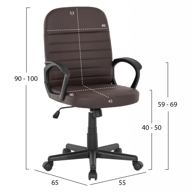 ΚΑΡΕΚΛΑ ΓΡΑΦΕΙΟΥ THEONI HM1189.02 PU ΔΕΡΜΑ ΚΑΦΕ ΧΡΩΜΑ-ΜΑΥΡΑ ΜΠΡΑΤΣΑ 55x65x100Υεκ. ΚΑΡΕΚΛΑ ΓΡΑΦΕΙΟΥ THEONI HM1189.02 PU ΔΕΡΜΑ ΚΑΦΕ ΧΡΩΜΑ-ΜΑΥΡΑ ΜΠΡΑΤΣΑ 55x65x100Υεκ.