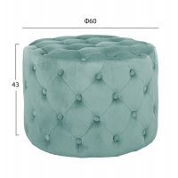 ΣΚΑΜΠΟ KASSIE ΦΥΣΤΙΚΙ ΒΕΛΟΥΔΟ ΤΥΠΟΥ CHESTERFIELD HM8406.07 Φ60X43Υ εκ. ΣΚΑΜΠΟ KASSIE ΦΥΣΤΙΚΙ ΒΕΛΟΥΔΟ ΤΥΠΟΥ CHESTERFIELD HM8406.07 Φ60X43Υ εκ.