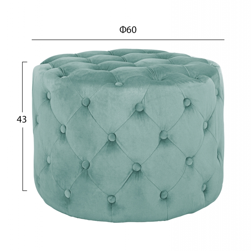 ΣΚΑΜΠΟ KASSIE ΦΥΣΤΙΚΙ ΒΕΛΟΥΔΟ ΤΥΠΟΥ CHESTERFIELD HM8406.07 Φ60X43Υ εκ. ΣΚΑΜΠΟ KASSIE ΦΥΣΤΙΚΙ ΒΕΛΟΥΔΟ ΤΥΠΟΥ CHESTERFIELD HM8406.07 Φ60X43Υ εκ.